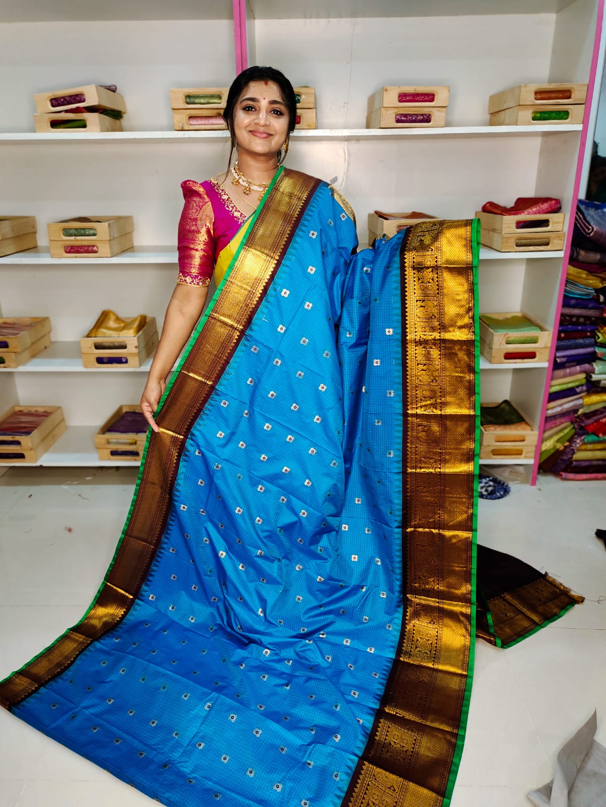 Ashadam sale gadwal silk saree
