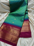 Ashadam gadwal silk saree