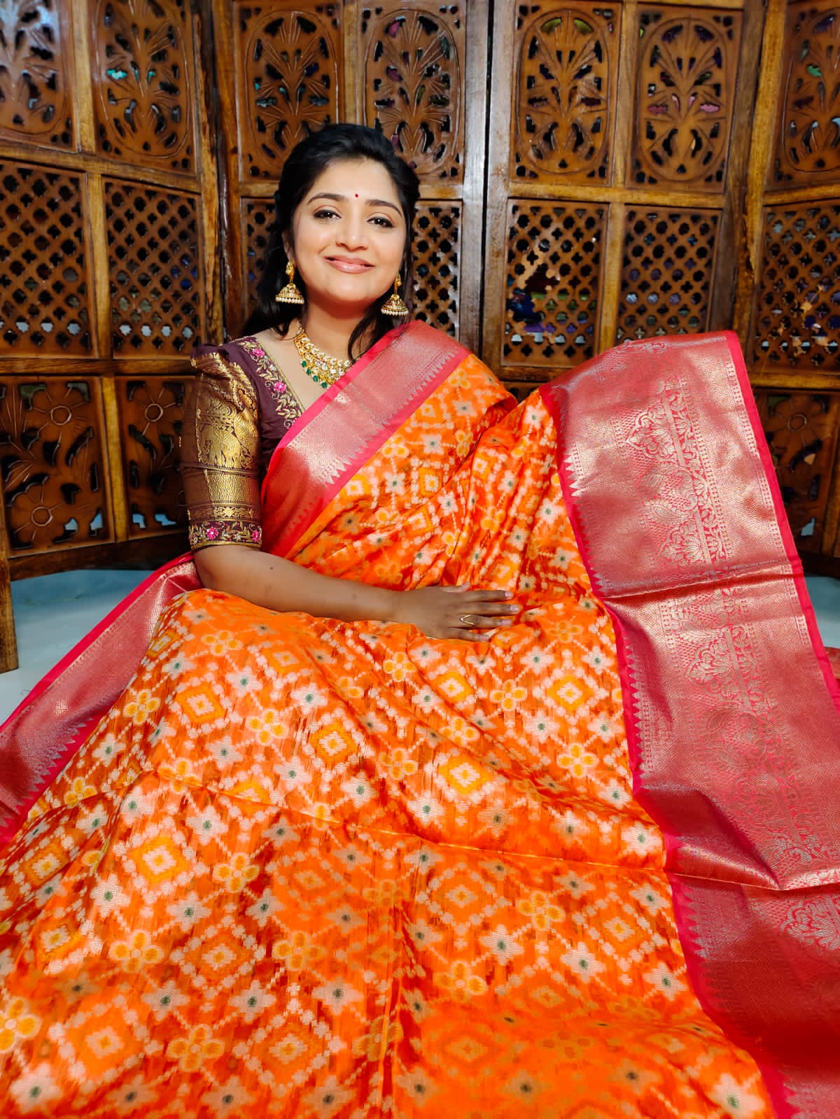Ikkat saree