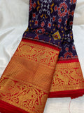 50% ikkat pattu saree