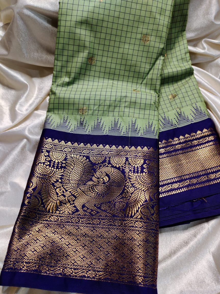 Ashadam gadwal silk saree