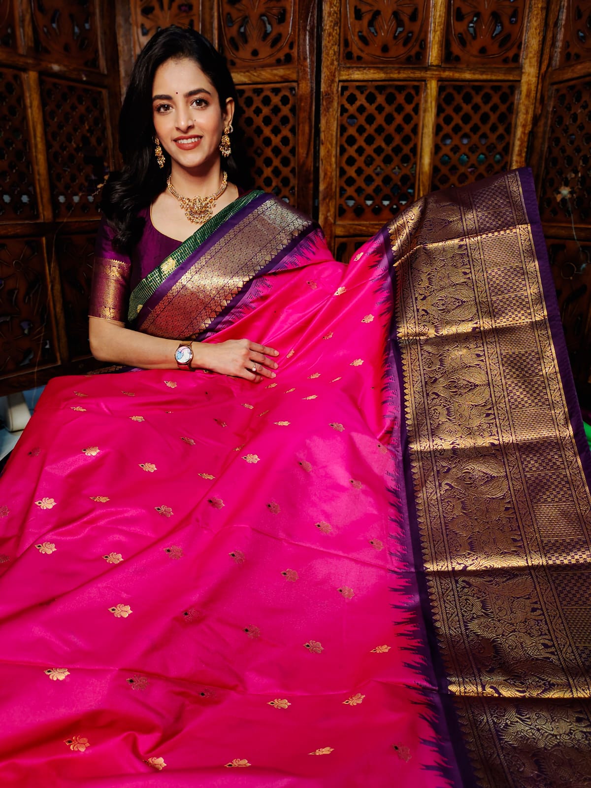 60% offer gadwal silk sarees