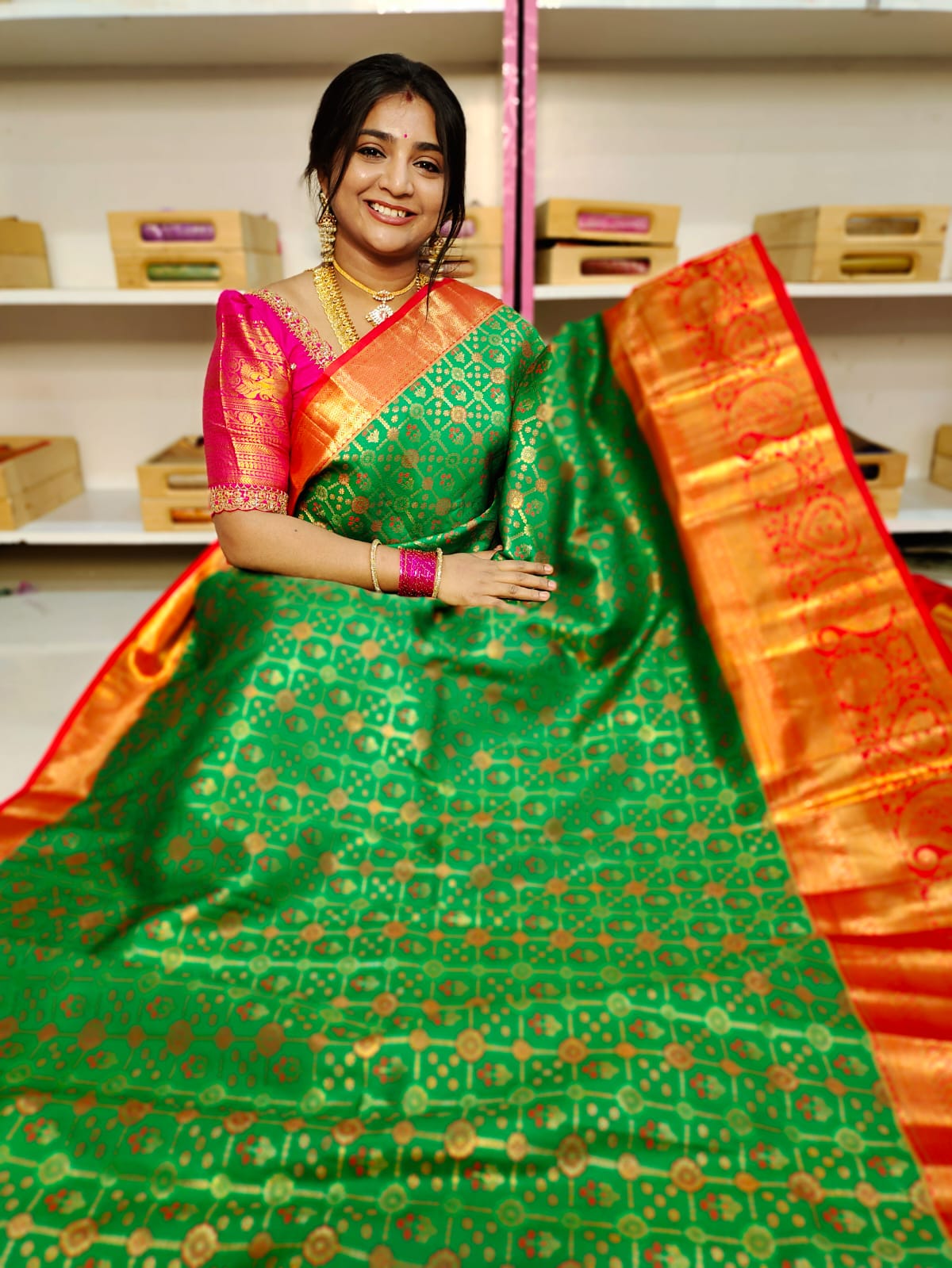 90% offer Kanchi pattu collection