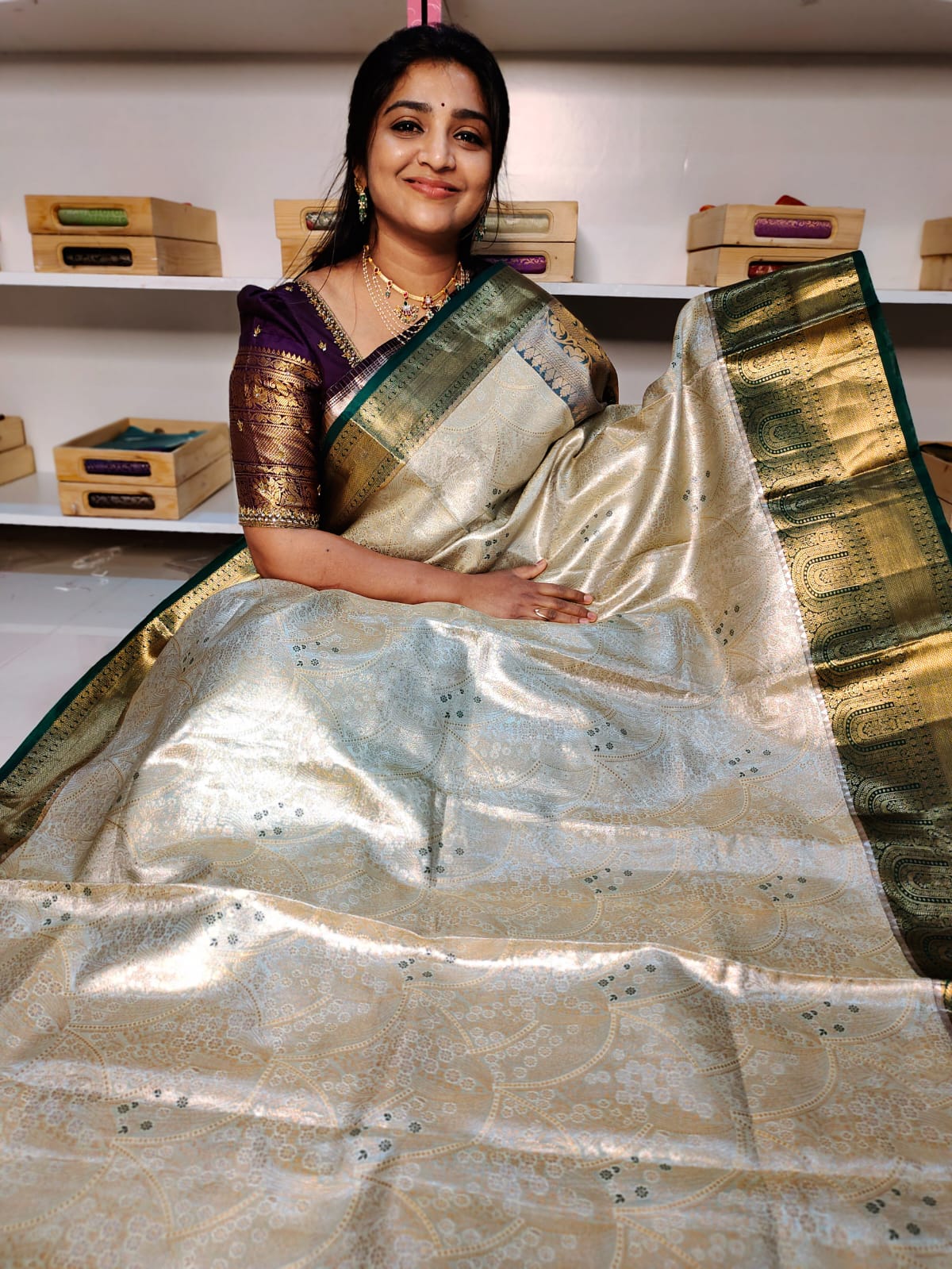 90% ఆఫర్ కంచి పట్టు సేకరణ