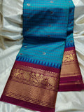 Ashadam gadwal silk saree