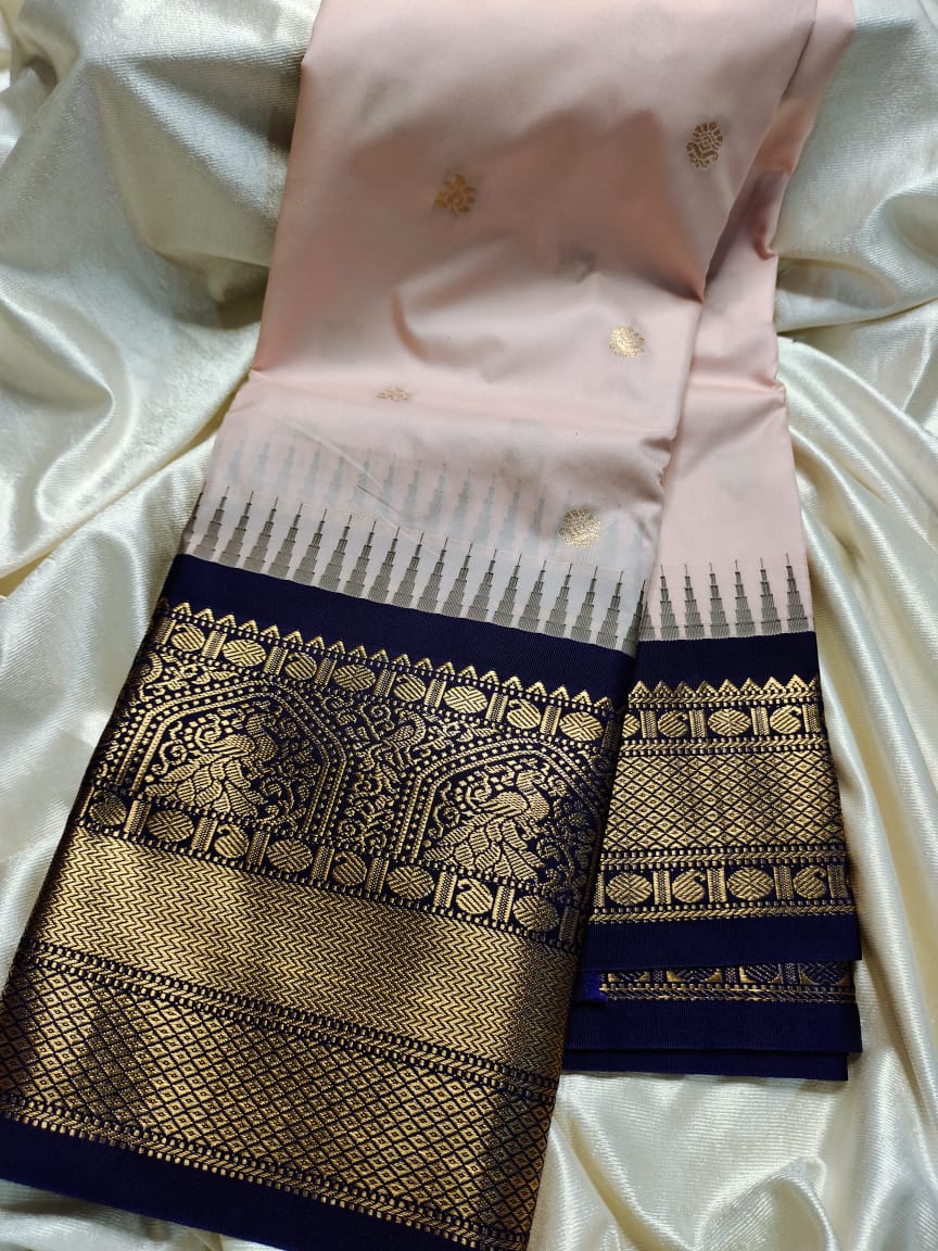 Ashadam gadwal silk saree