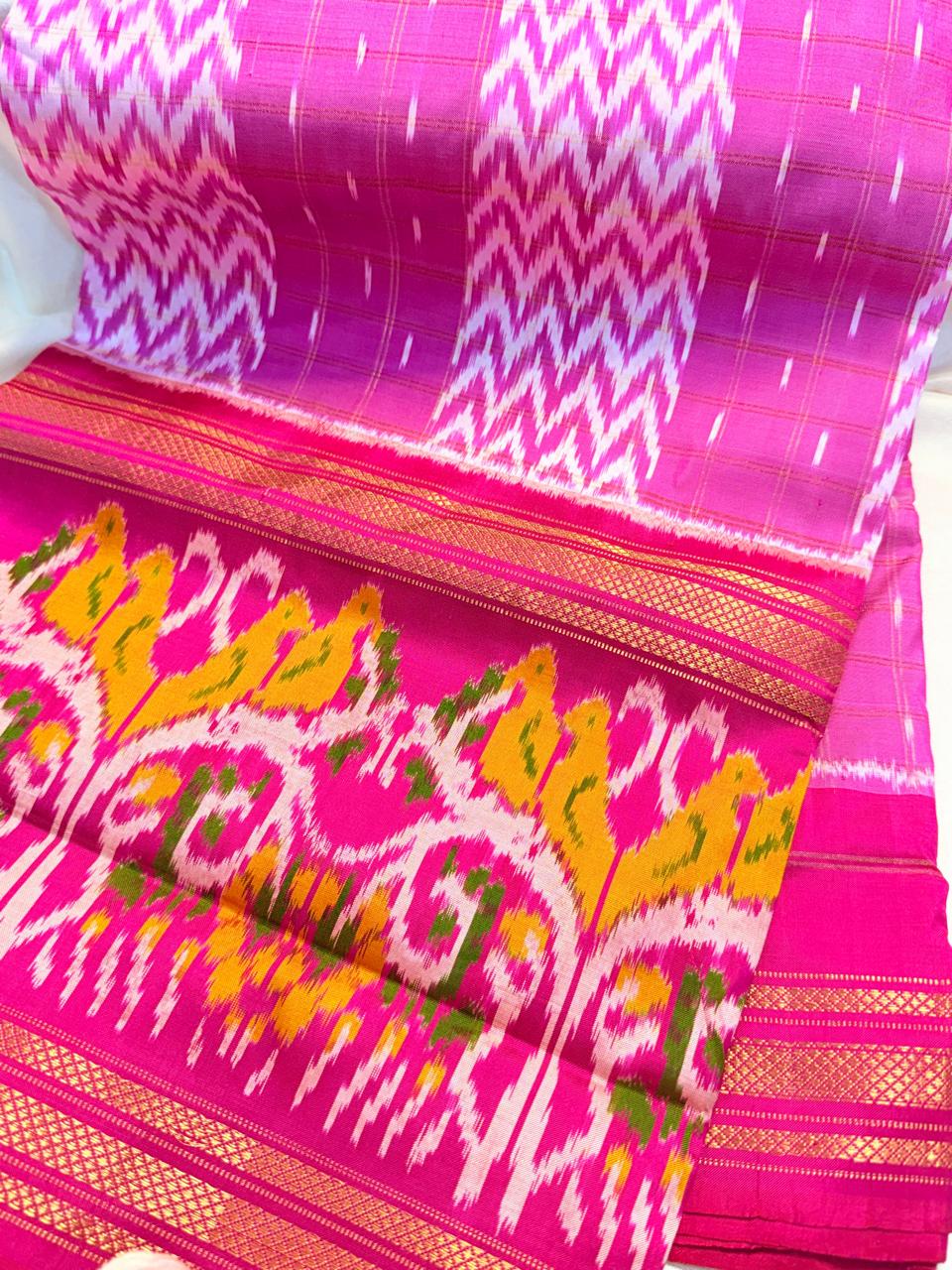 50% Offer Ikkat Pattu Saree