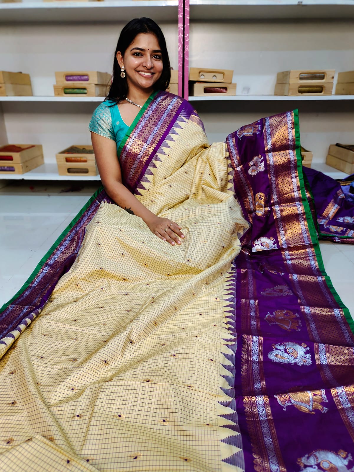 65% offer gadwal silk saree