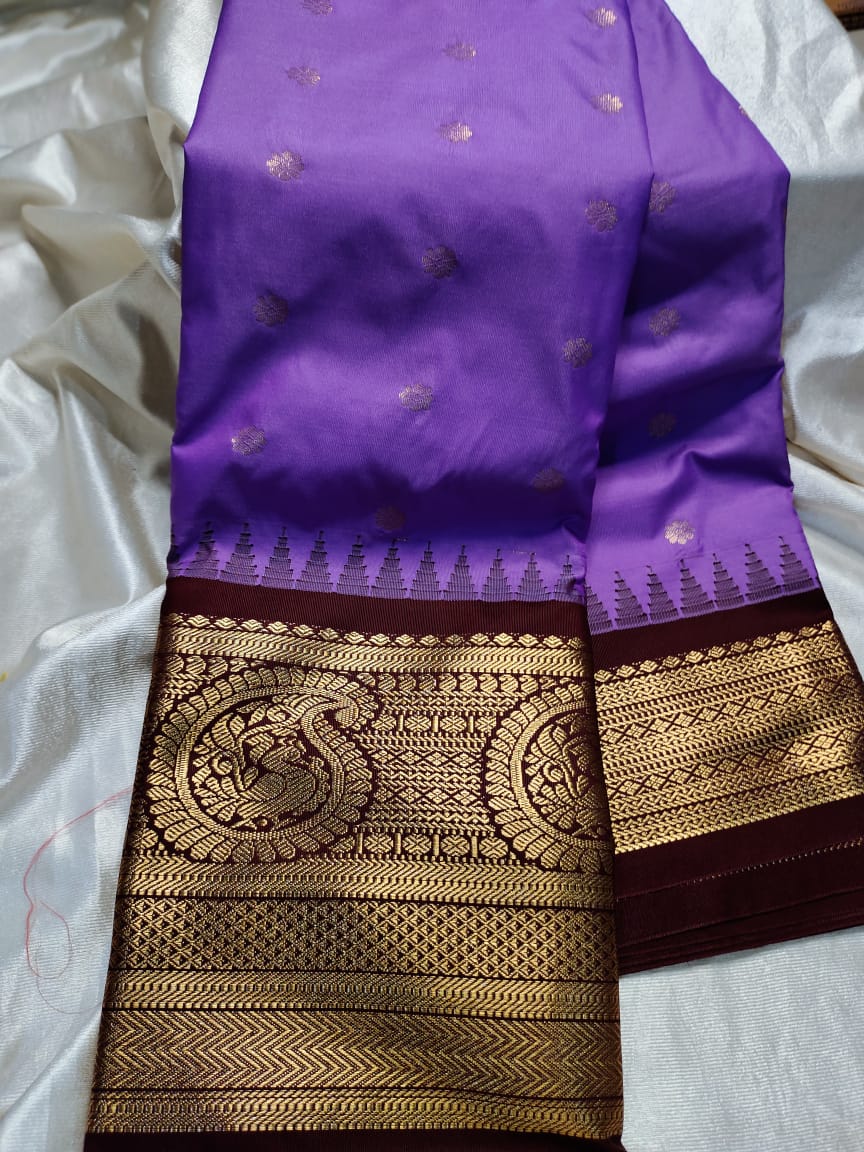 Ashadam gadwal silk saree