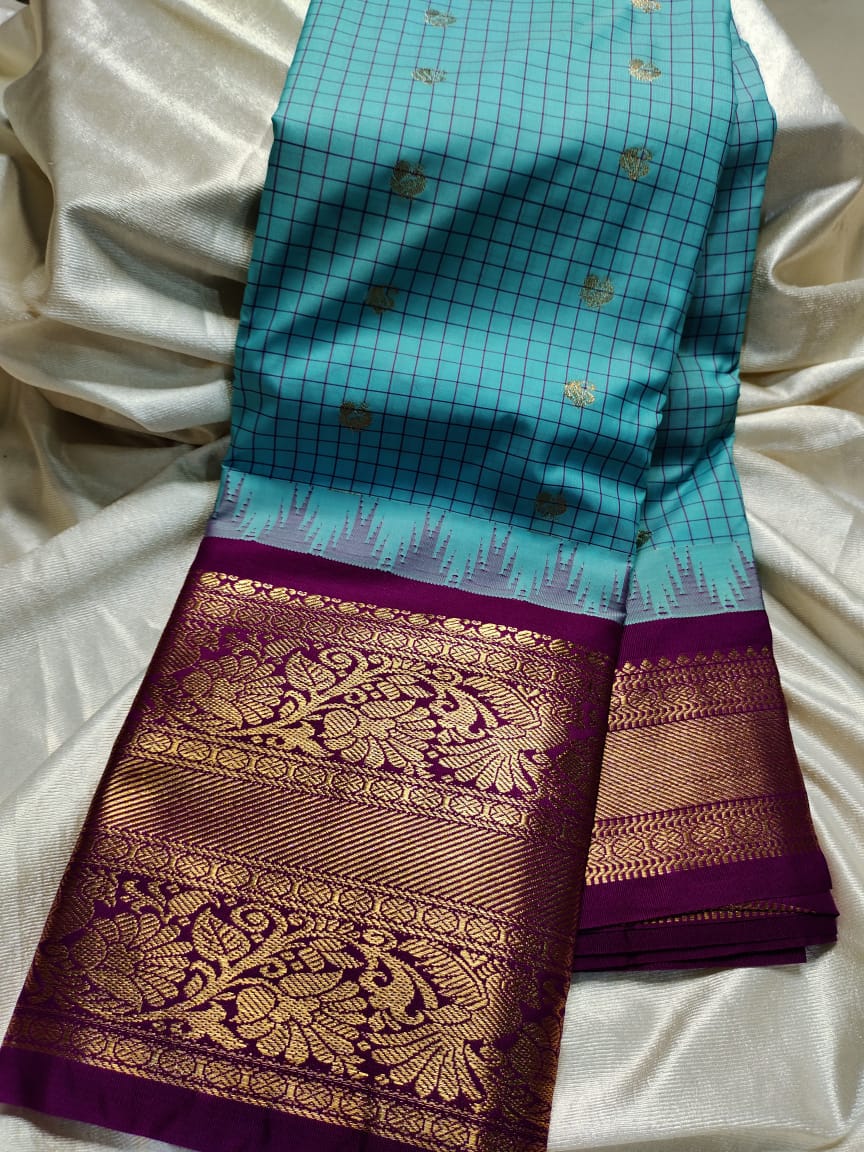 Ashadam gadwal silk saree