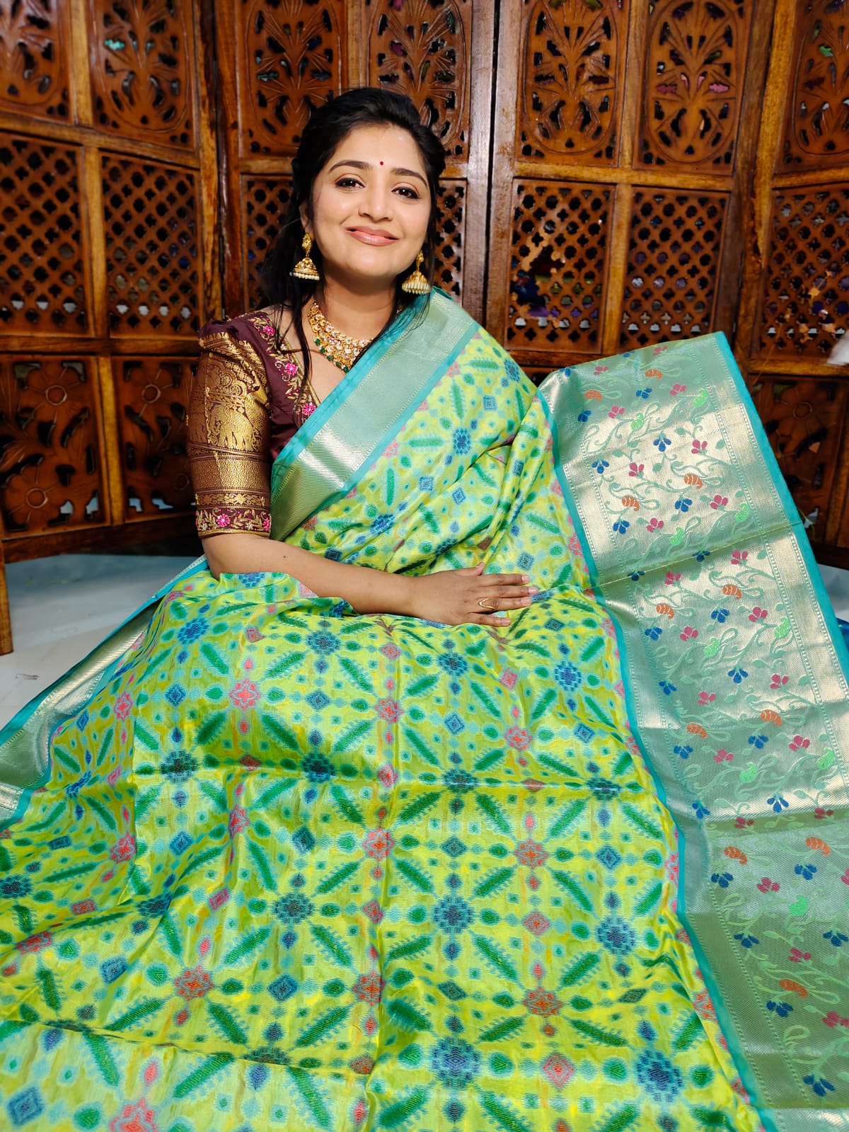 Ikkat saree