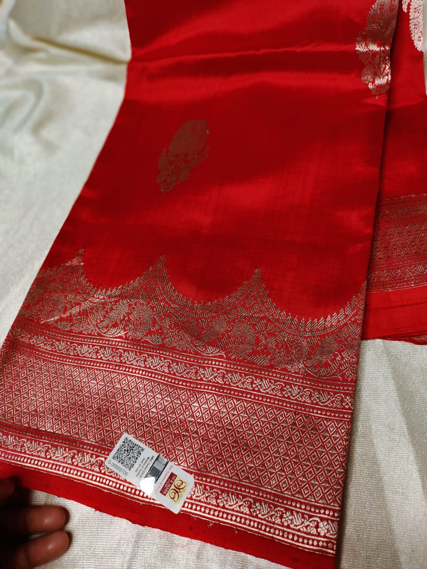 100% silk mark certified green Mango silk saree