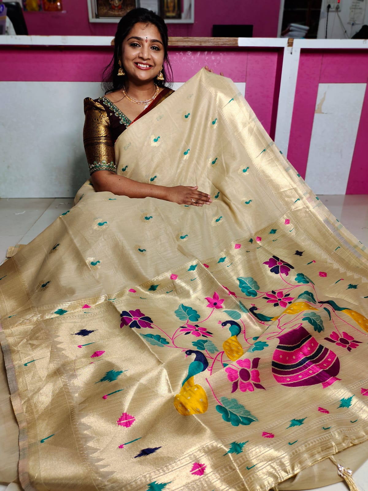 Jamdani cottone saree