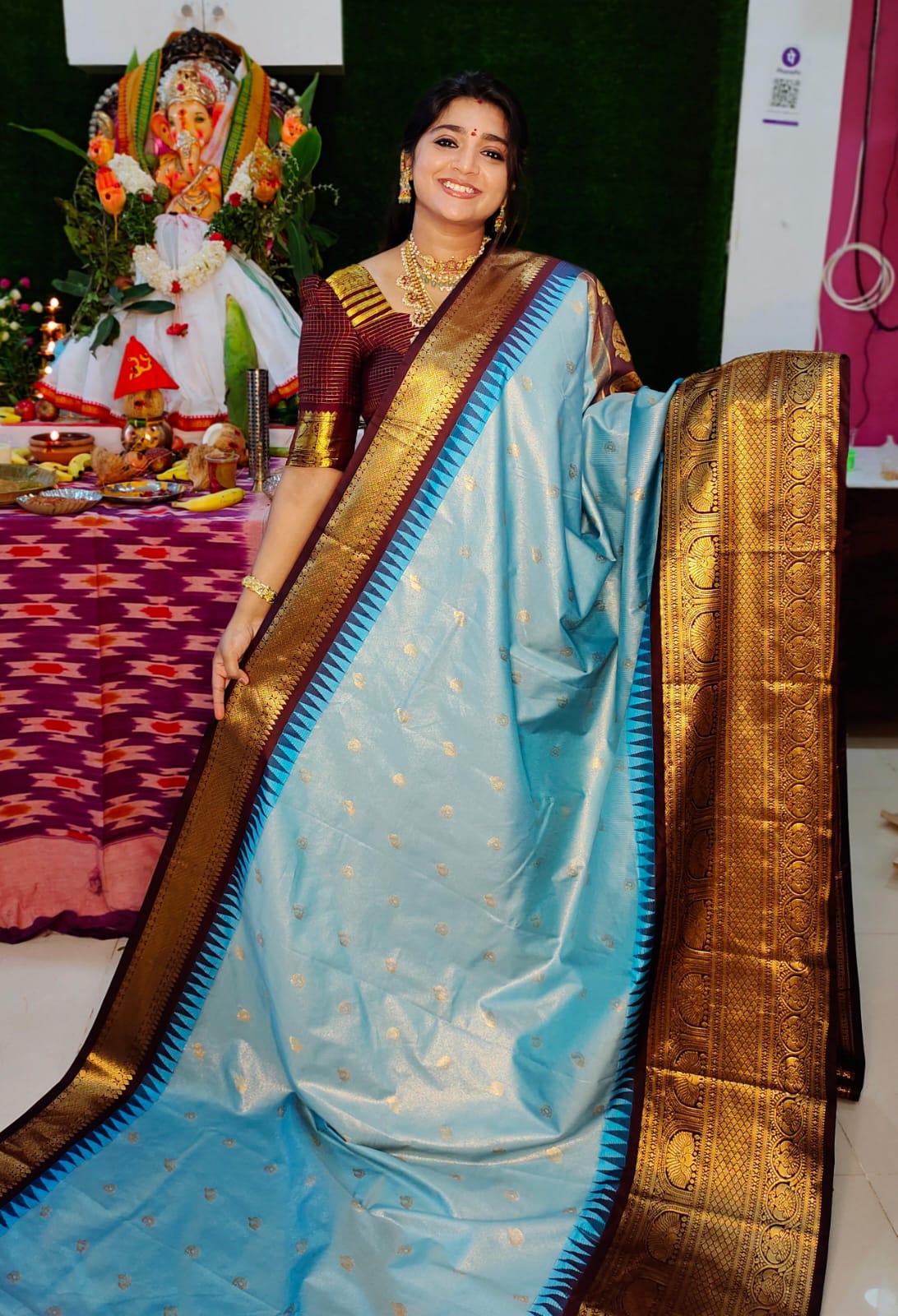 Vitange gadwal silk saree