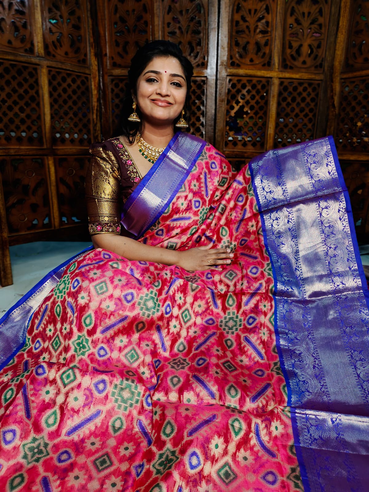 Ikkat saree