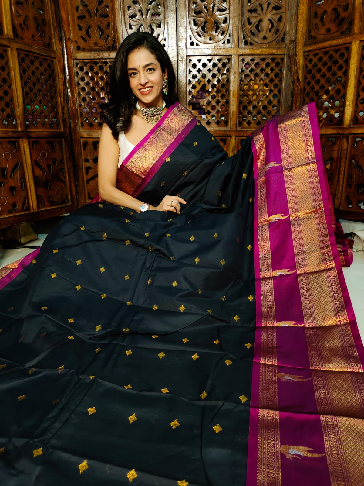 50% offer banarasi silk saree
