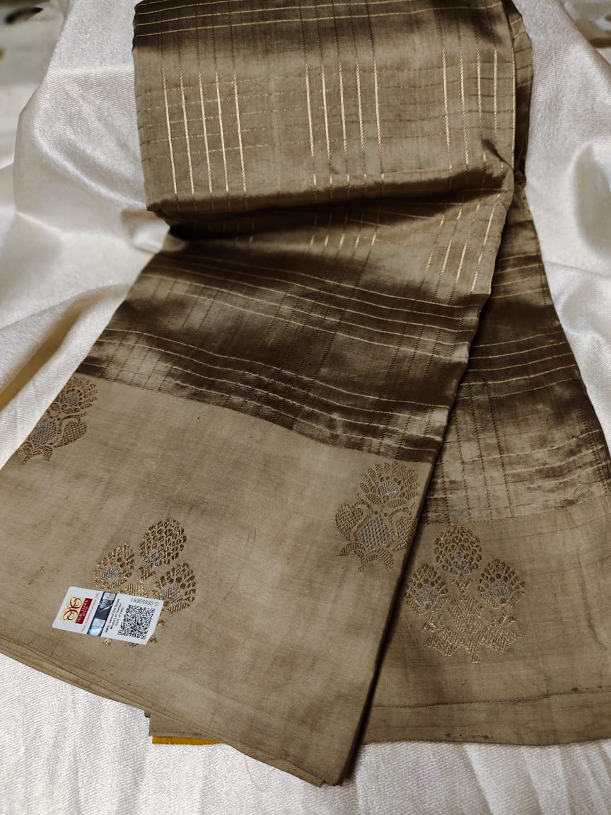 100% silk mark certified green Mango silk saree