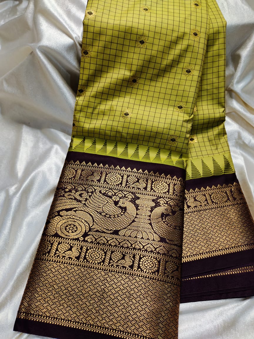 Ashadam gadwal silk saree