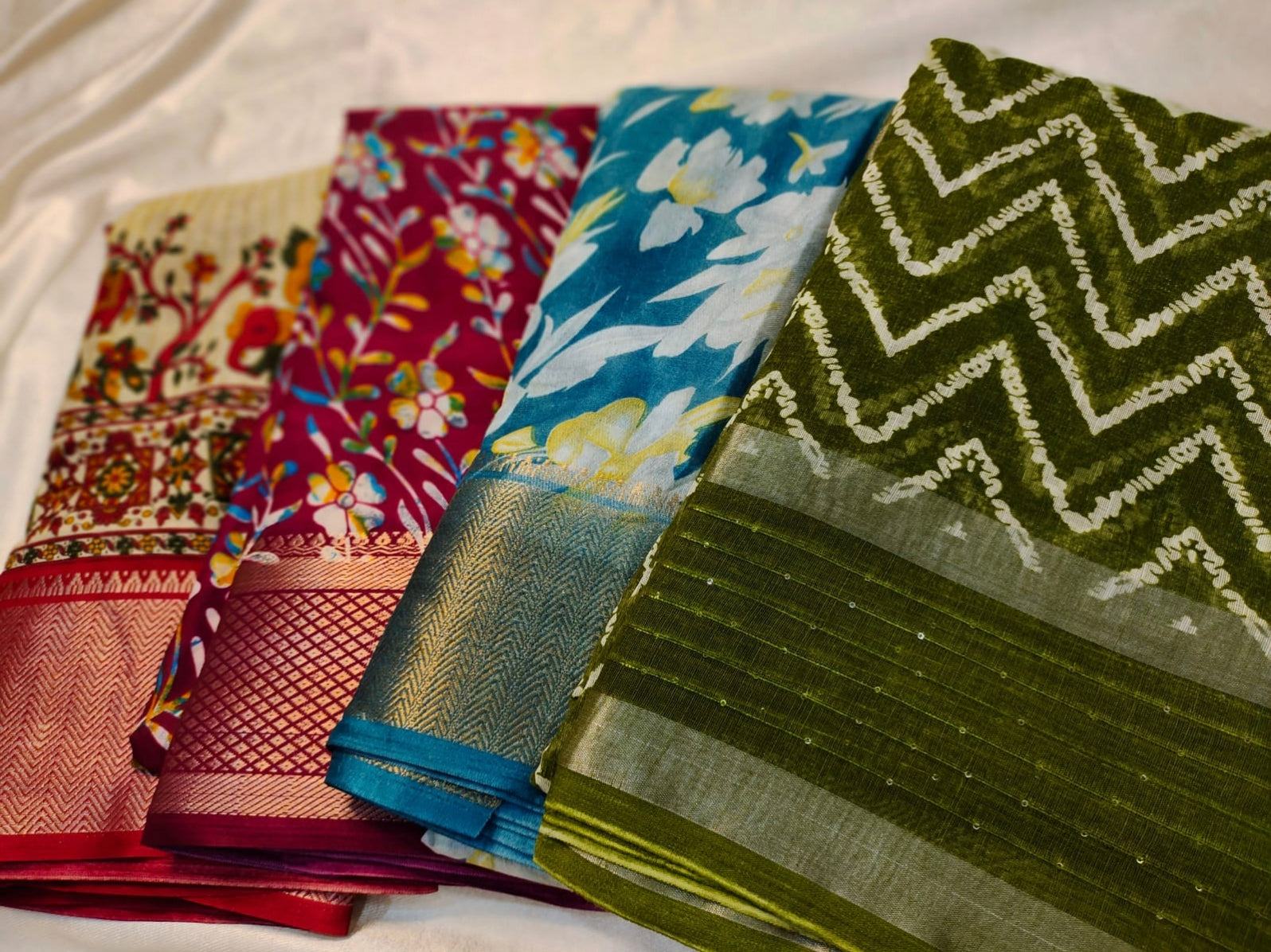 1+3 dola silk saree