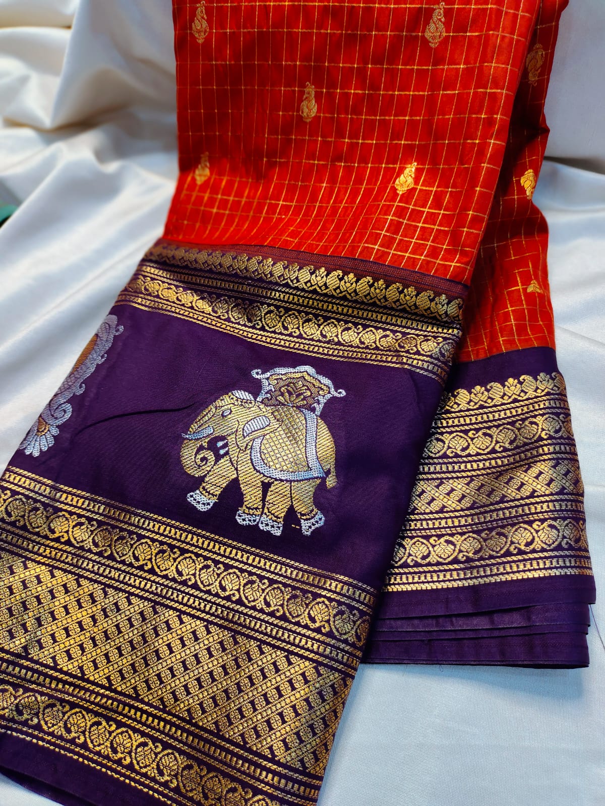 Vintage gadwal sarees