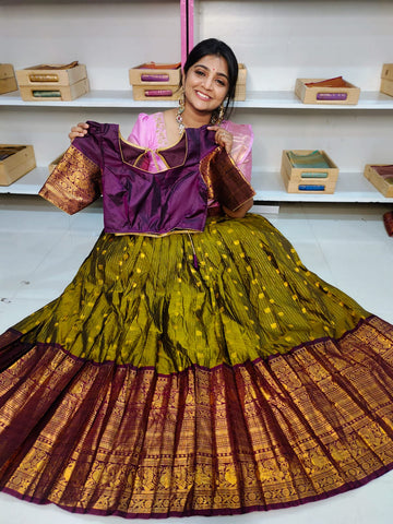 Vintage gadwal lehangas