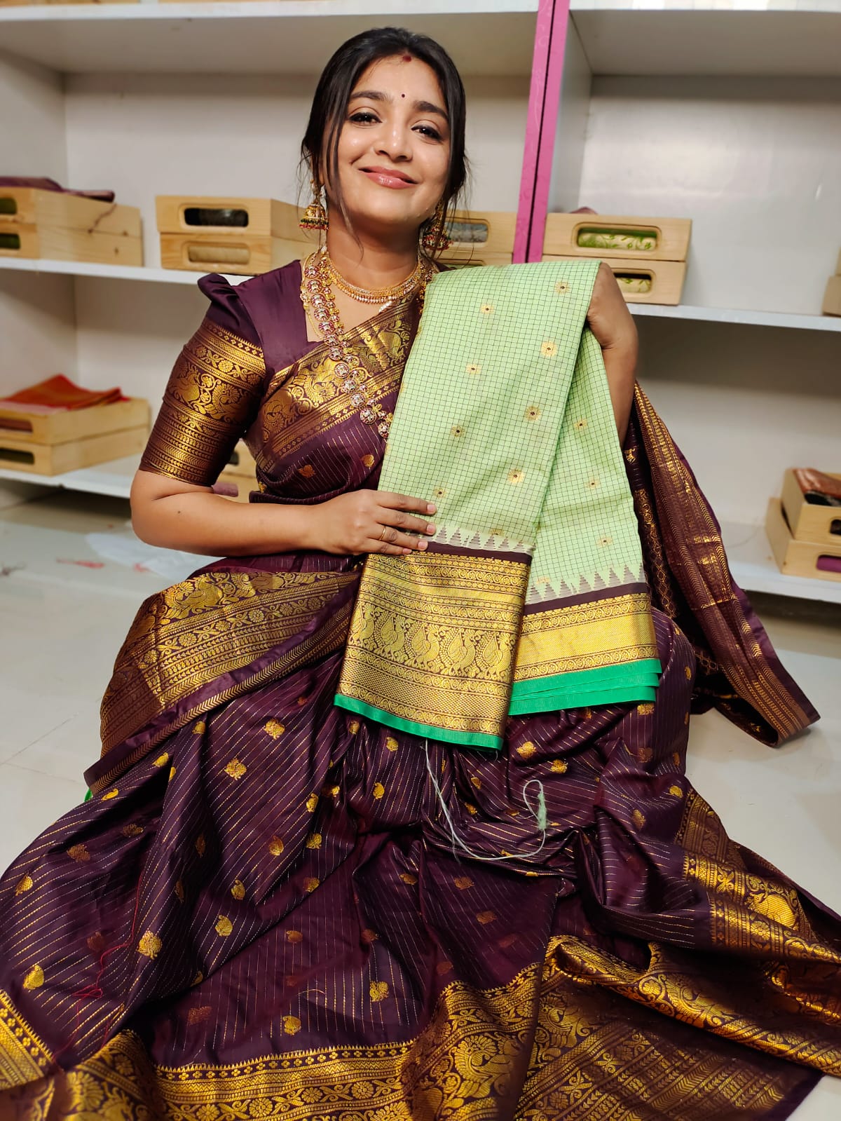 Vitange gadwal silk saree