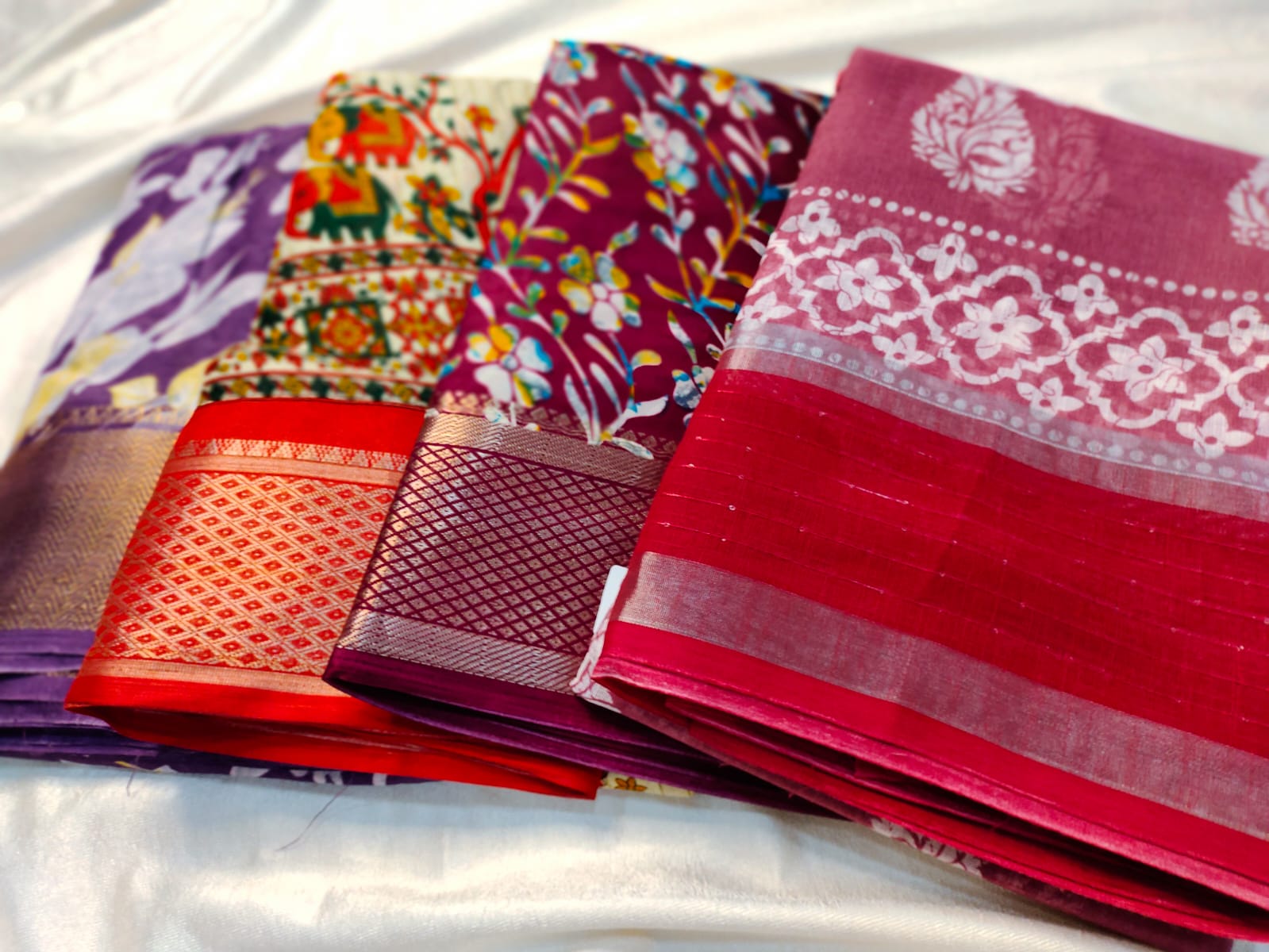 1+3 dola silk saree