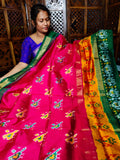 50% offer ikkat pattu sarees 
Silk mark certified