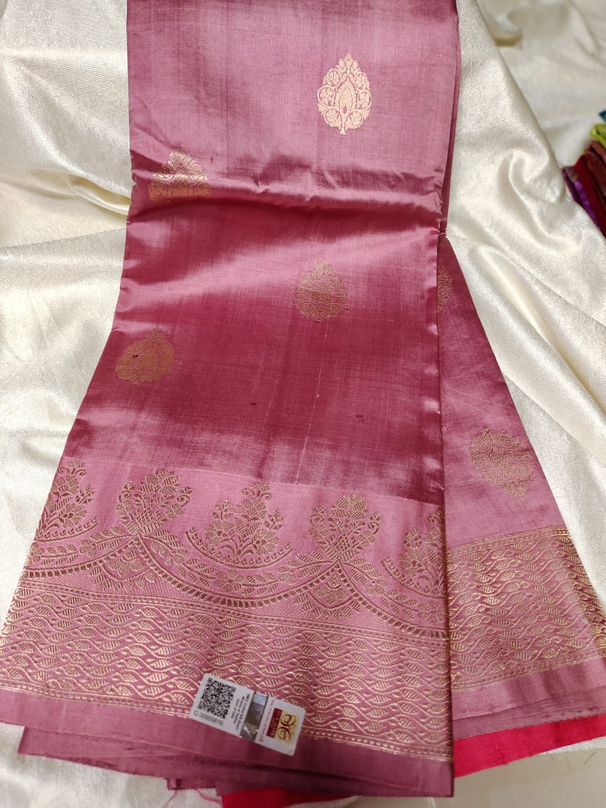 100% సిల్క్ మార్క్ సర్టిఫైడ్ గ్రీన్ మ్యాంగో సిల్క్ చీర