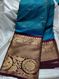 Ashadam gadwal silk saree