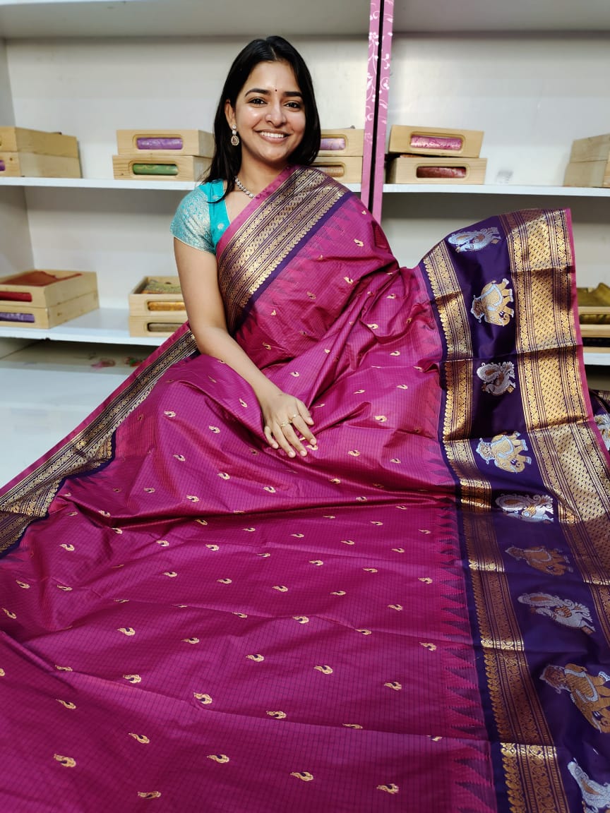 65% offer gadwal silk saree