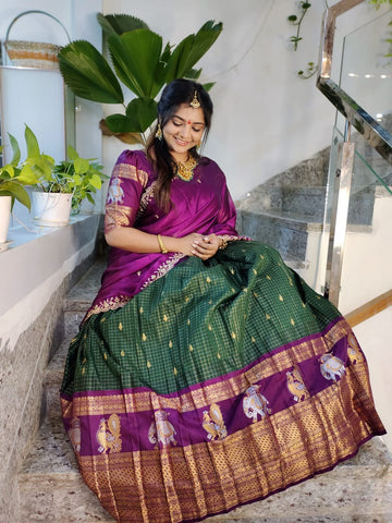 Vintage gadwal lehanga