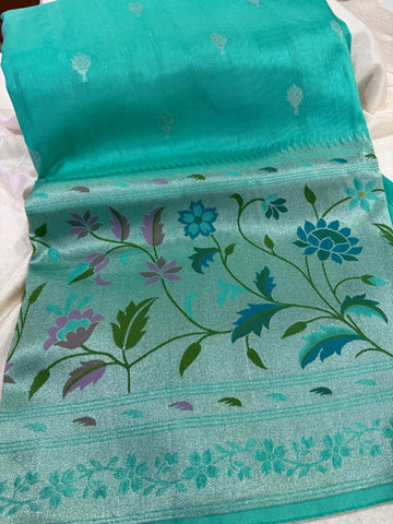 Paithani zute silk saree