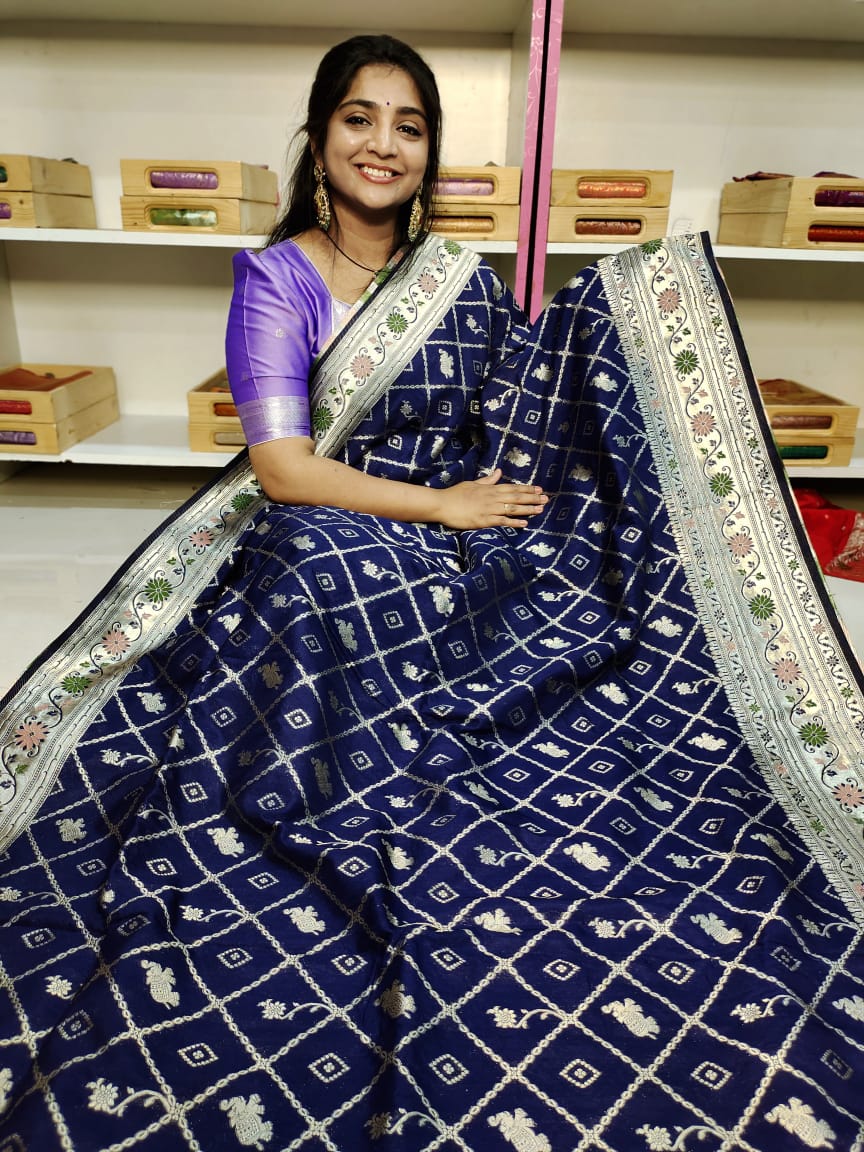 50% offer banarasi georgette saree