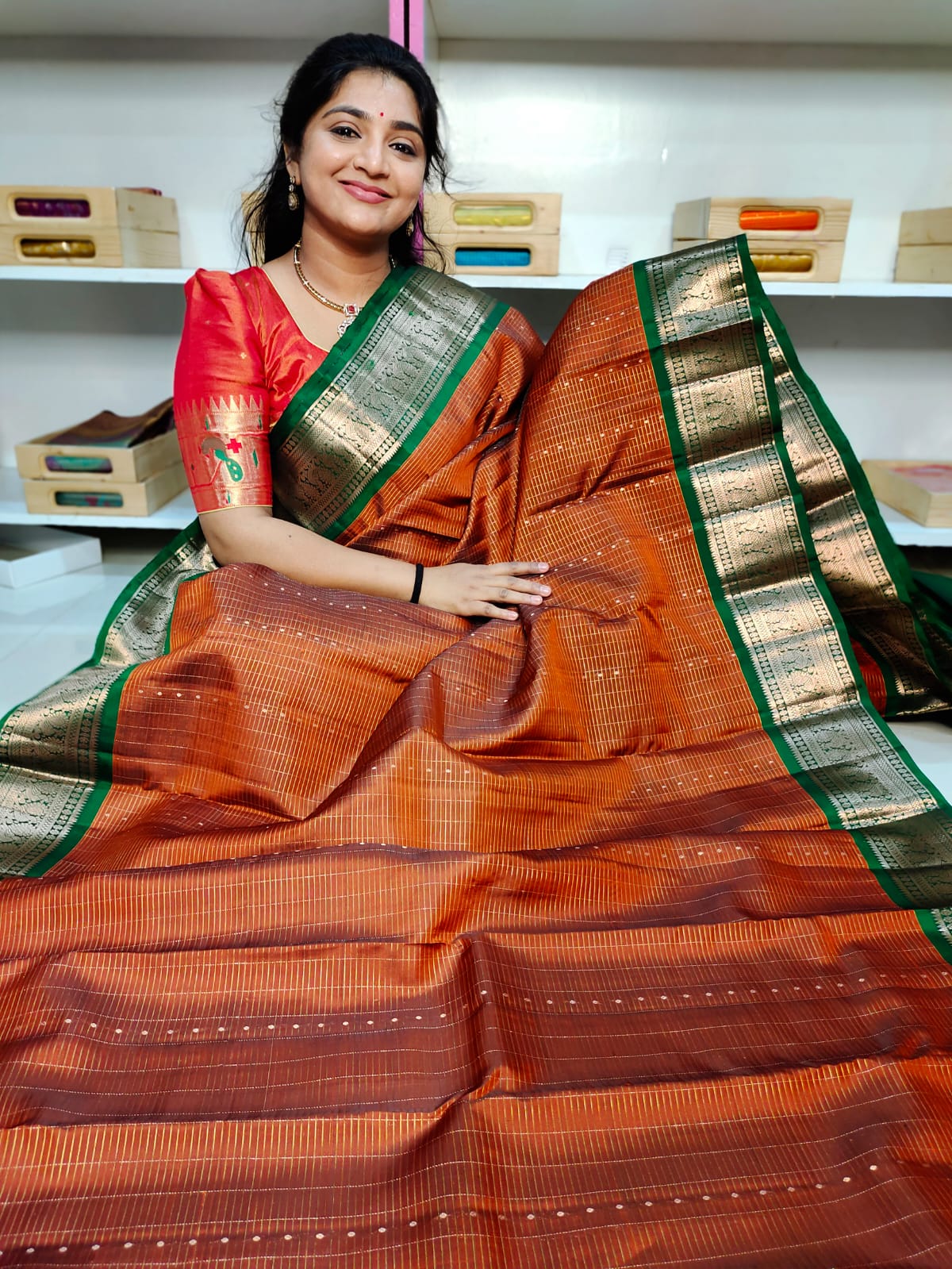 Pure handloom silk mark vintage kanchi pattu sarees