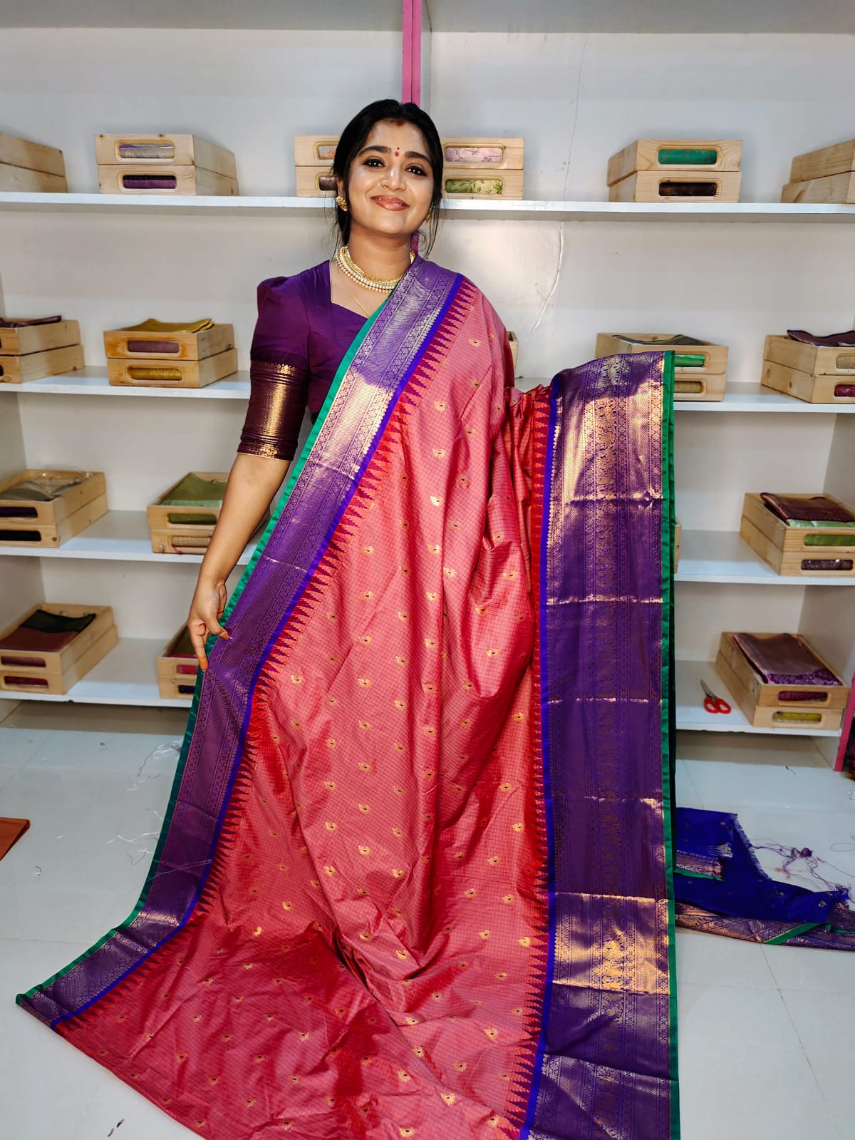 Sravanamasam sale gadwal silk
