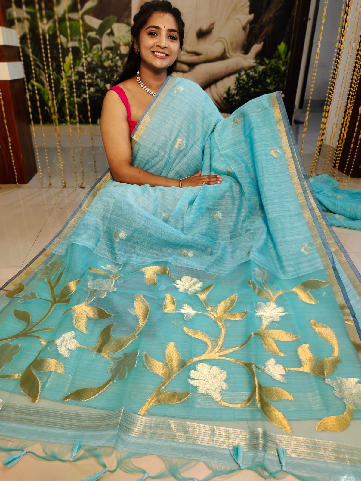 Linen jamdani