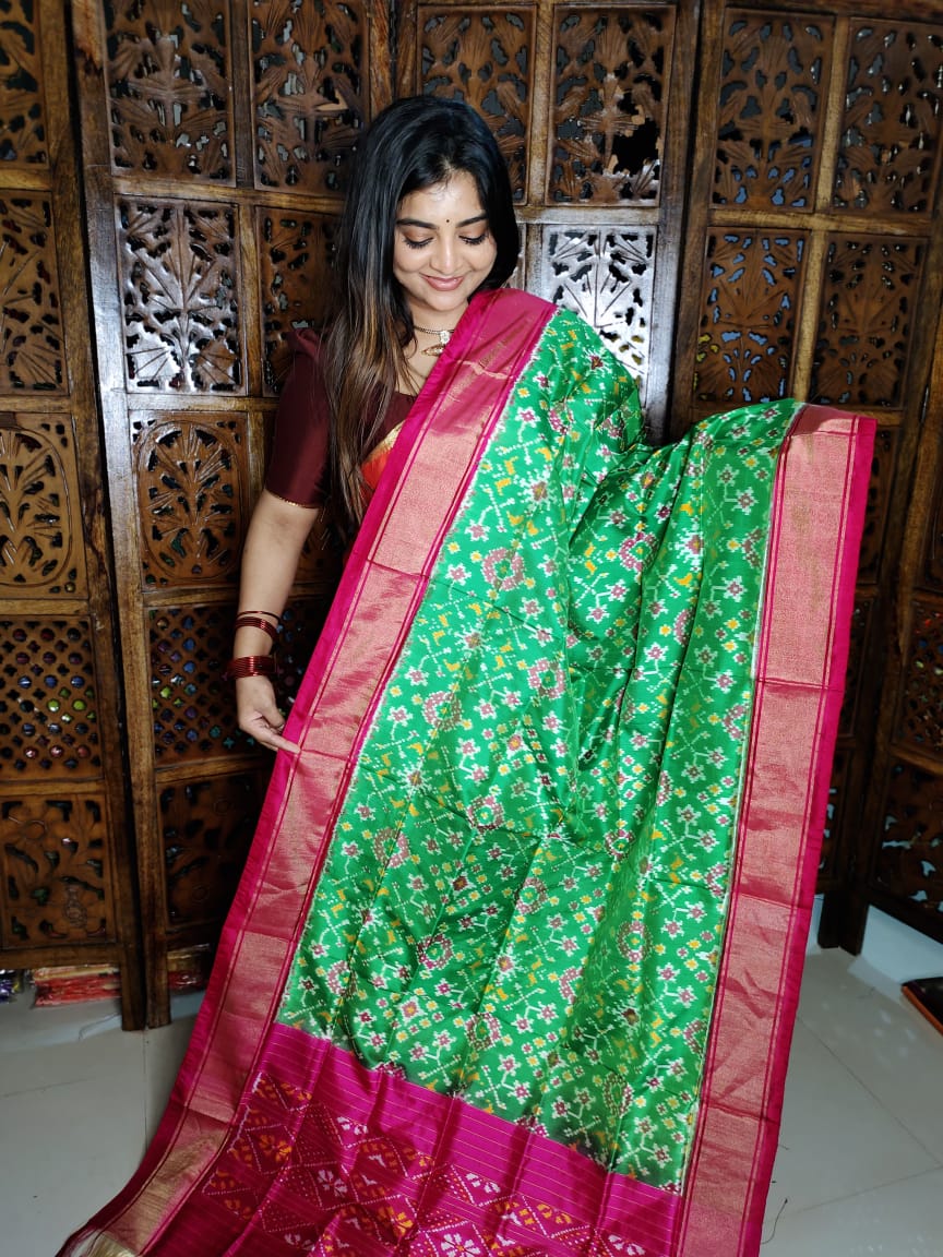 Ikkat duppata 
100% silk Mark certified