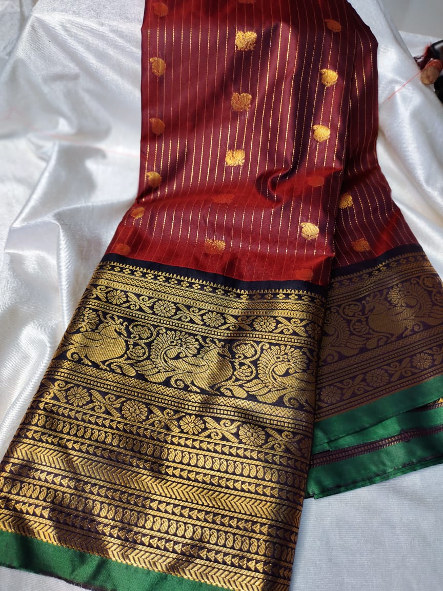Vitange gadwal silk