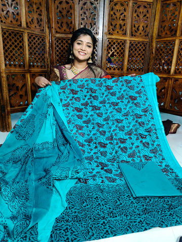 Kalamkari cottone dress material