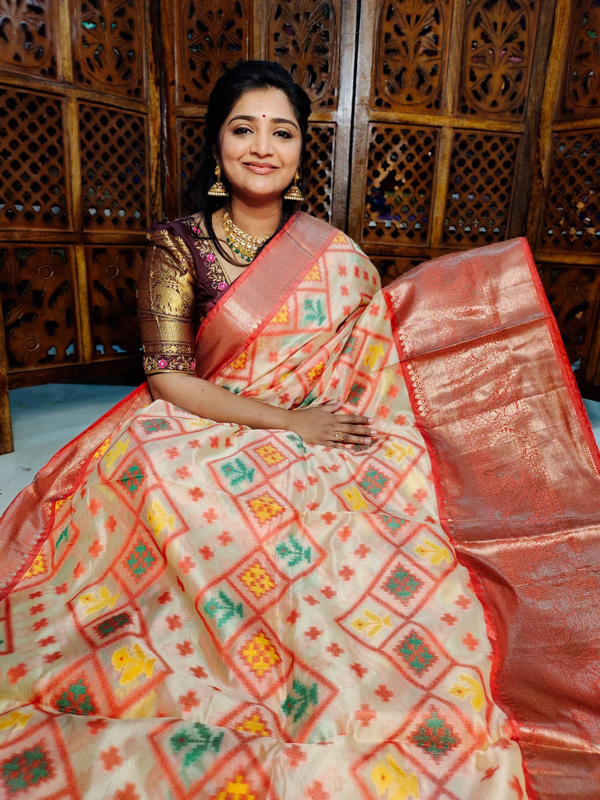 Ikkat saree