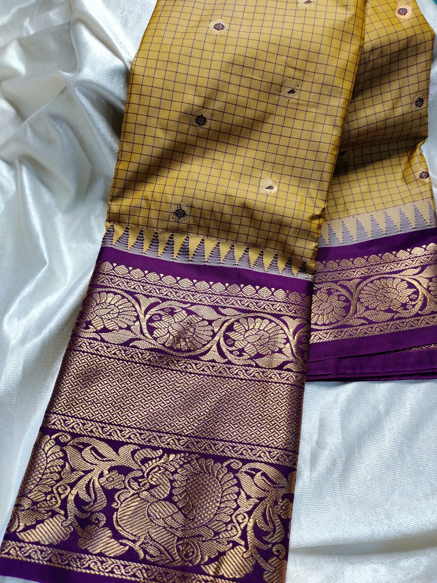 Ashadam gadwal silk saree