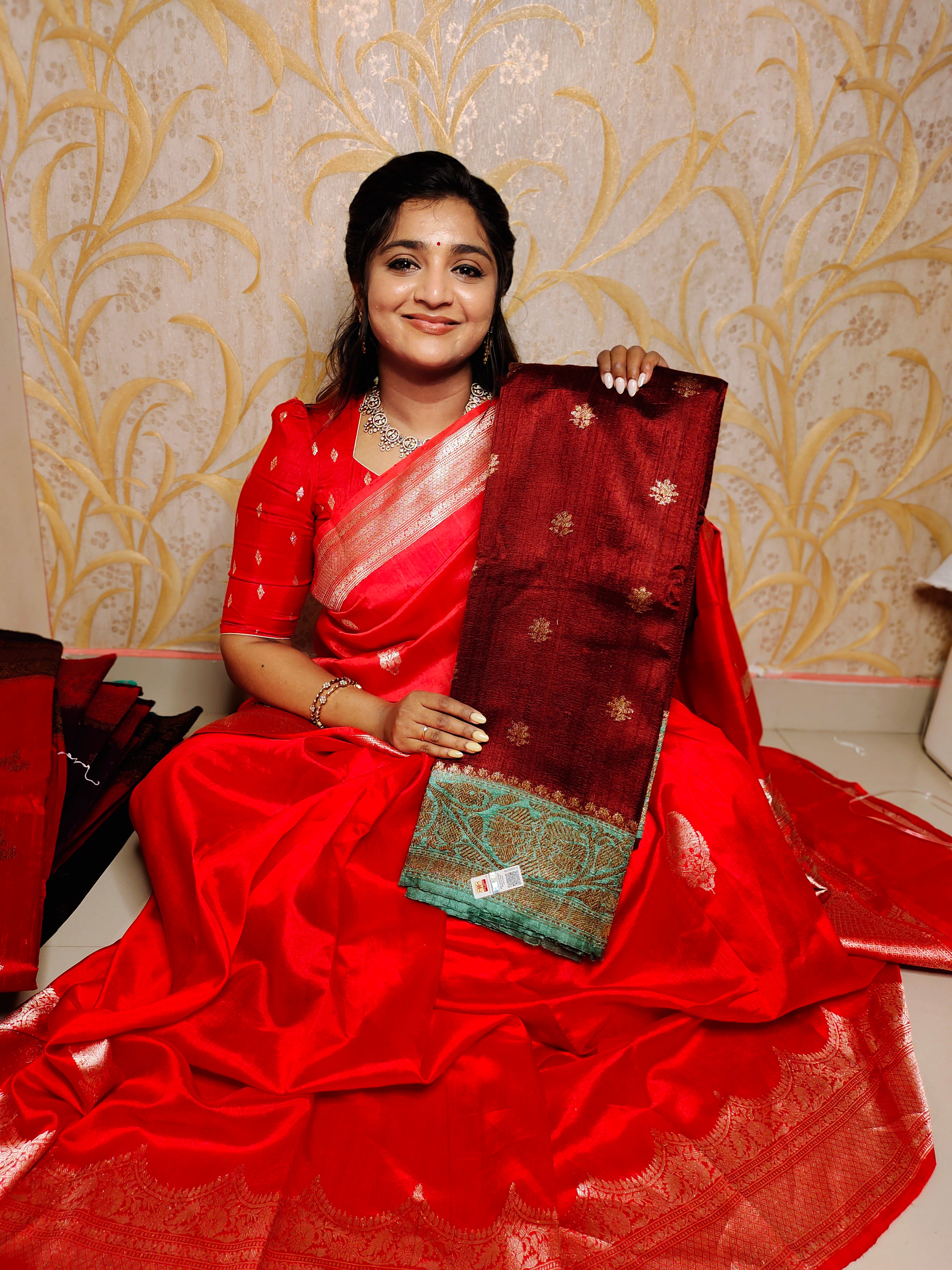 100% silk mark certified green Mango silk saree