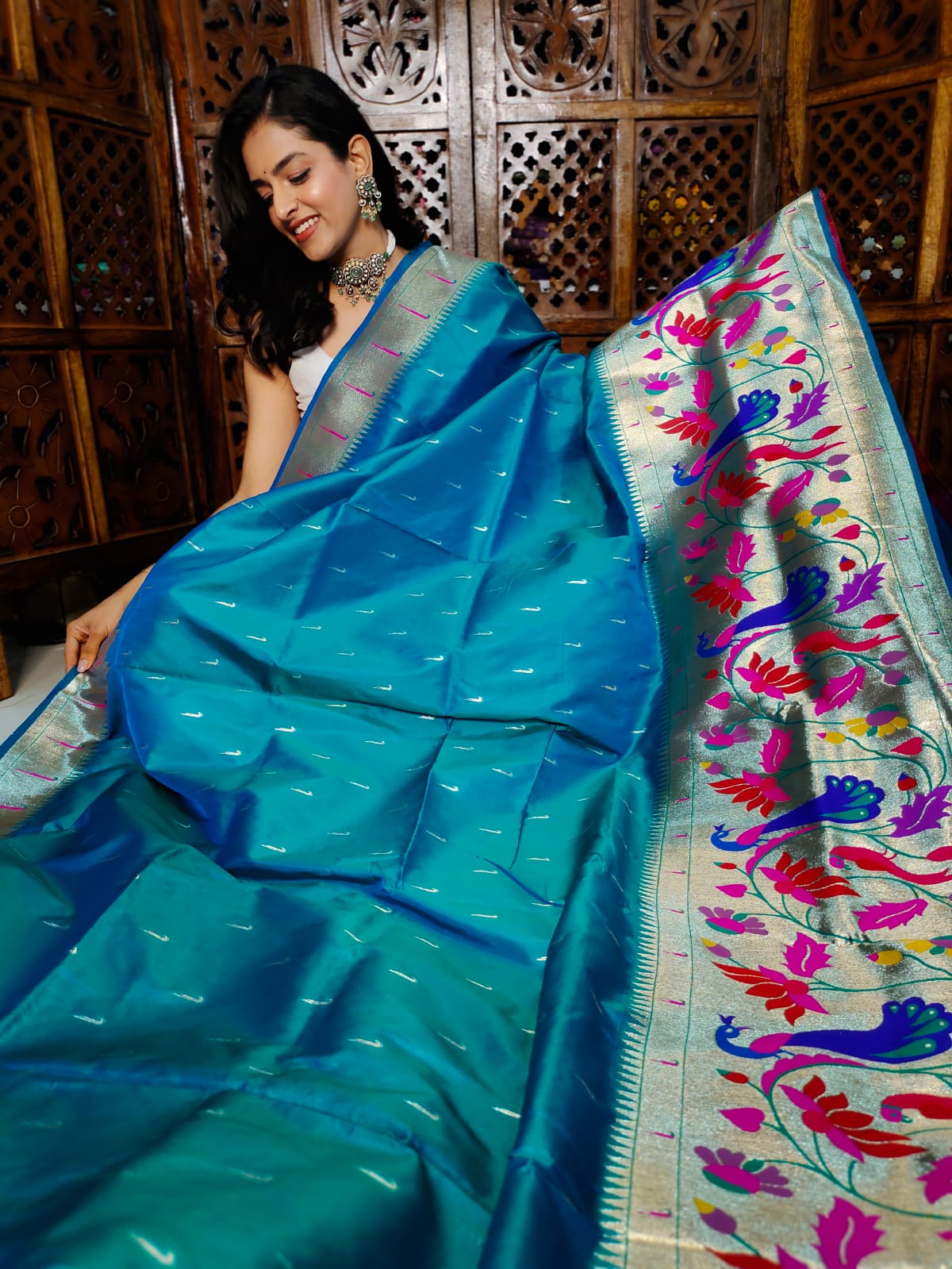 50% offer banarasi silk saree