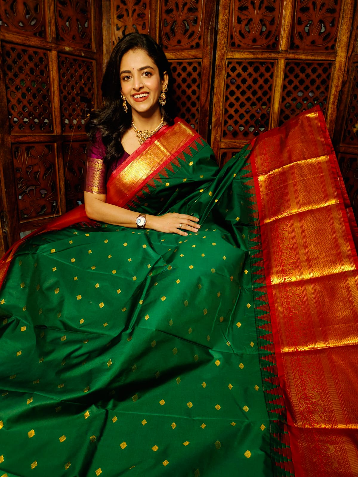 60% offer gadwal silk sarees