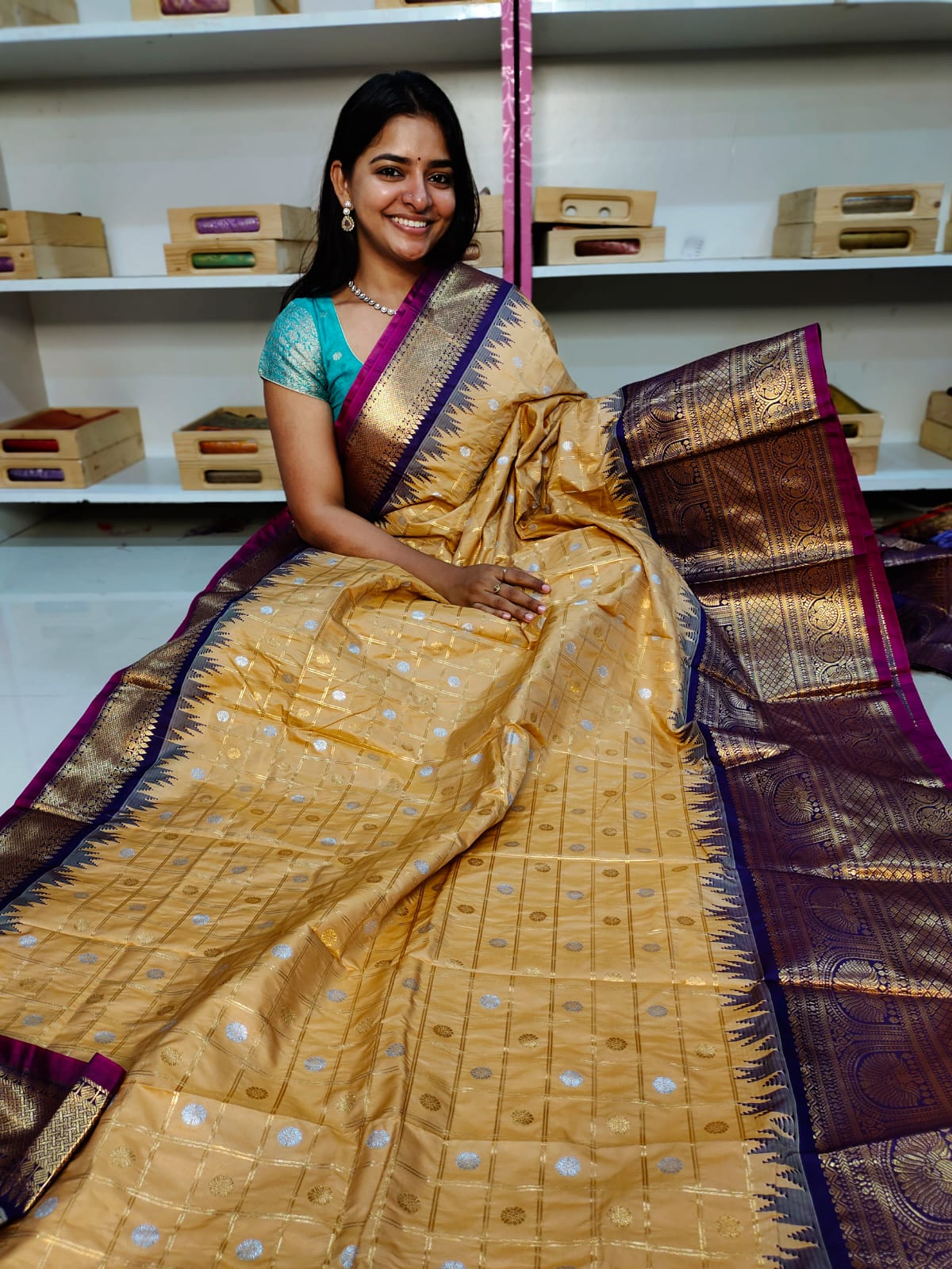 65% offer gadwal silk saree