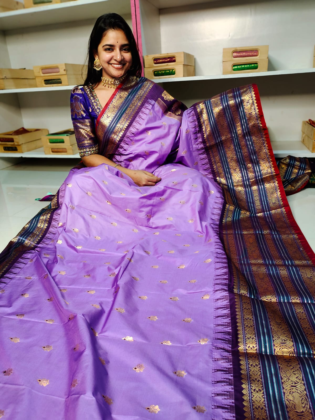 Vitange gadwal silk