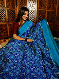 60% offer ikkat pattu silk Mark certified Sarees