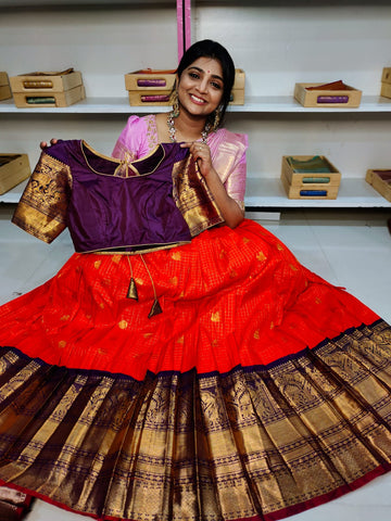 Vintage gadwal lehangas