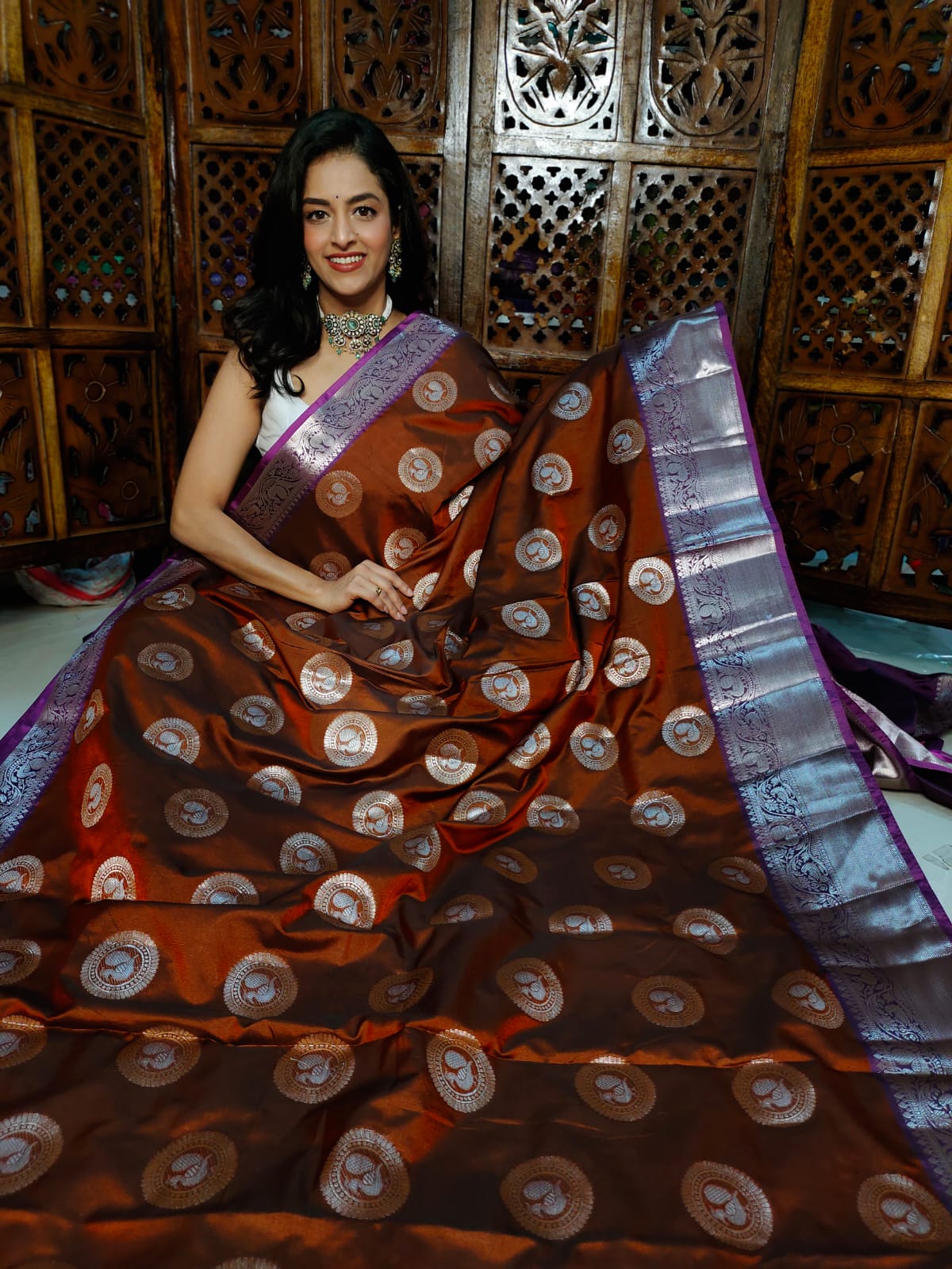 50% offer banarasi silk saree